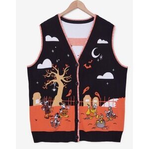NEW! Disney Mickey & Friends Halloween Costumes Women's‎ Sweater Vest Size Large